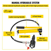 Load image into Gallery viewer, SucceBuy 10Ton Hydraulic Exhaust Pipe Expander Kit 1-5/8 to 4-1/4Inch Manual Automotive Muffler Pipe Stretcher Expanding Tool

