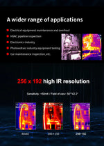 UNI-T UTI260B UTI260A Thermal Imaging Camera 256X192 Pixels Thermal Imager UTI260B+ PCB Circuit Floor Heating Tube Testing