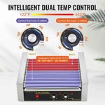 Amocart  5/7/11 Commercial Hot Dog Roller Electric Sausage Maker Barbecue Grill Machine for Camping Party Home Appliance 110V