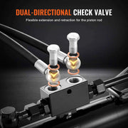 Load image into Gallery viewer, SucceBuy Hydraulic Top Link Cat.1-1 Hydraulic Cylinder with 2 Hoses&amp;G3/8" Check Valve High-Sealing Check Valve Easy Installation
