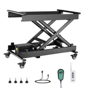 Load image into Gallery viewer, SucceBuy Electric Lift Table 330lbs Capacity Single Scissor Lift Table 8 - 28in Height Adjustable Platform for Material Handling - AMOCART
