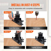 Load image into Gallery viewer, Amocart Mobile Base Heavy  Universal Mobile Base Stand Swivel Wheels for Woodworking Equipment Bandsaw Power Tools Machines
