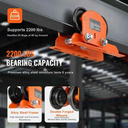 Load image into Gallery viewer, Amocart Electric Hoist Manual Trolley 2200 lbs/1T Capacity for PA200 PA250 PA300 PA400 PA500 Push Beam Trolley with Dual Wheels
