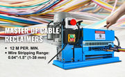 Load image into Gallery viewer, SucceBuy Electric Wire Stripping Machine 370W 1.5mm-38mm Cable Stripper Peeling 11 Channels &amp; 10 Blades Removing Plastic Rubber
