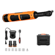 Load image into Gallery viewer, Amocart Cordless Ratchet Wrench Battery Powered Electric Wrench Set with Batteries Charger Sockets Adaptor and Carrying Case
