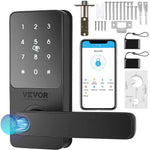 Amocart Smart Lock 5 in 1 Smart Door Knob Fingerprint Deadbolt with App Control Bluetooth Smart Lock Keyless Entry Door Lock
