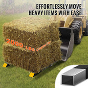Load image into Gallery viewer, Amocart 43" Clamp on Pallet Forks 2000lbs Tractor Bucket Forks Heavy Duty Pallet Forks for Tractor Attachment Skid Steer
