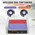 Amocart 5/7/11 Rods Commercial Hot Dog Roller Electric Sausage Maker Barbecue Grill Machine for Camping Party Home Appliance