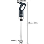 Amocart Commercial Immersion Blender 500 Watt Heavy Duty Hand Mixer Variable Speed Kitchen Stick Mixer with 304 Stainless Steel