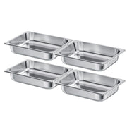 Load image into Gallery viewer, Amocart 2 4 6Pack Stainless Steam Hotel Pan 1/2 Size Table Steam Pan 2.5-6inch Deep Anti Jam Restaurant Supplies Catering
