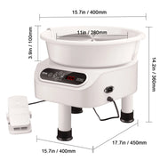 Load image into Gallery viewer, SucceBuy Pottery Wheel 11inch Pottery Forming Machine Direct Drive Ceramic Wheel 450W Electric Wheel for Pottery with Foot Pedal
