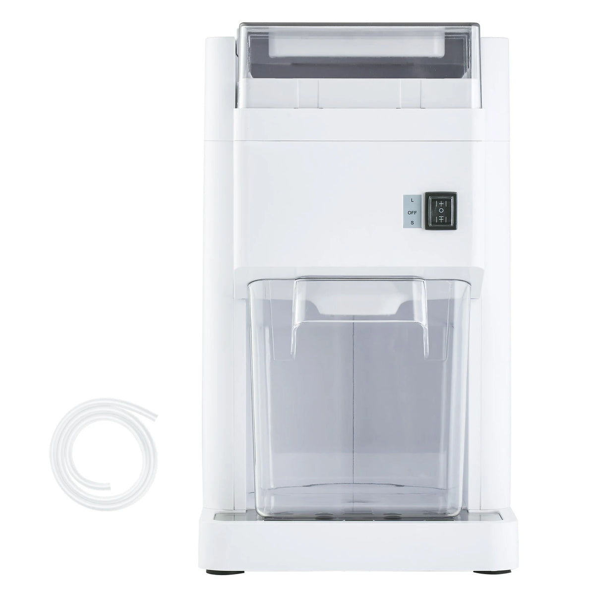 SucceBuy Commercial Ice Shaver Machine 1.8L 300W Premium Motor Stainless Blades for Bar Mixing Seafood Preservation Home Party