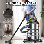 Load image into Gallery viewer, Amocart Stainless Steel Wet Dry Shop Vacuum Wet  Dry Vac Powerful Suction  Small Shop Vac Perfect for Carpet Debris  Pet  Hair
