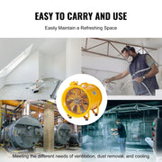 Load image into Gallery viewer, Amocart  Portable Ventilation Fan 350W/550W/1100W Industrial Exhaust Fan Air Clean Extractor Blower for Factory Warehouse
