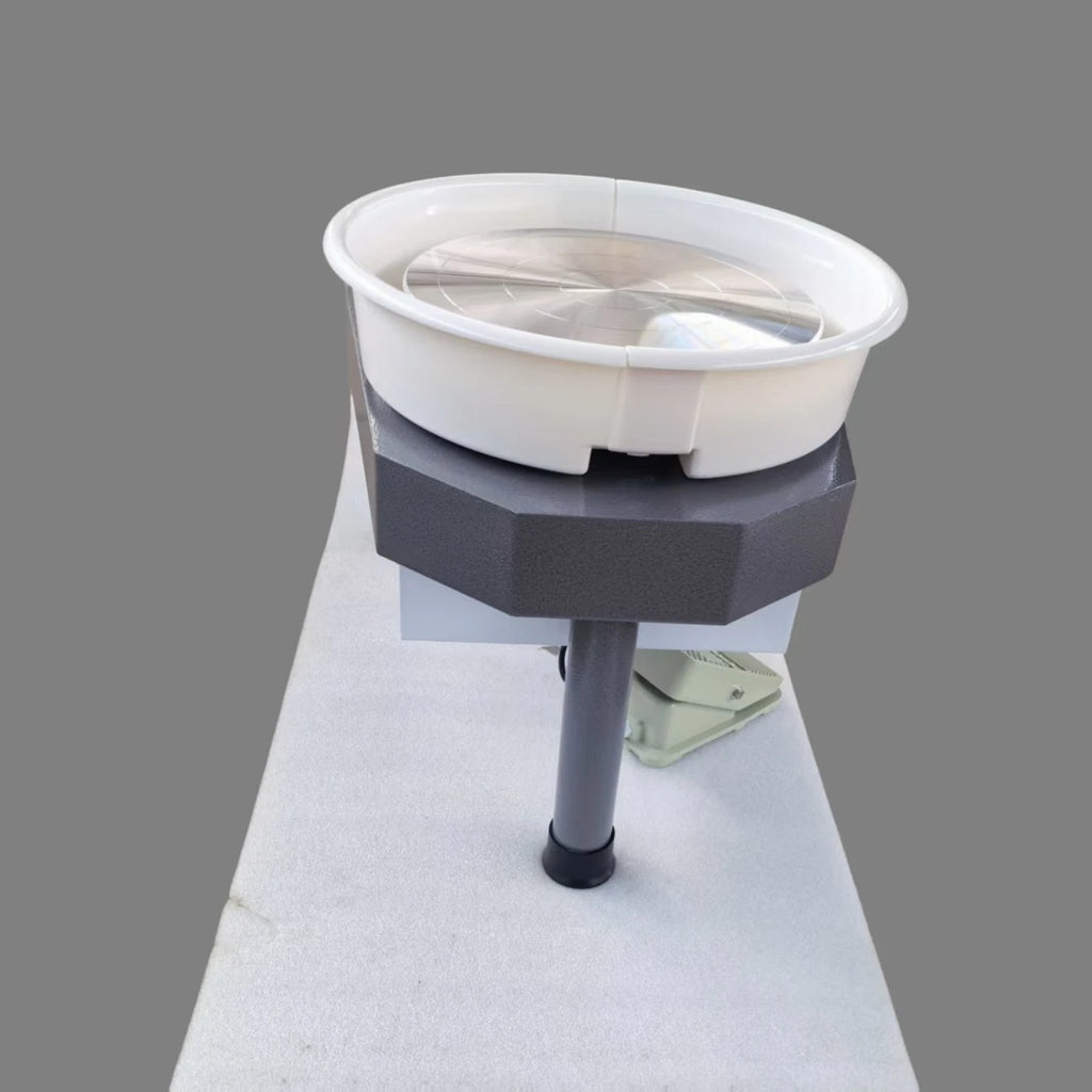 350W Brushless DC Variable Speed Pottery Wheel Machine, Intelligent Stepless Speed Regulation Ceramic Forming Machine for School