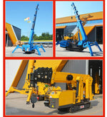 Customized Crawler Telescopic Boom Spider Crane with Hydraulic Remote Control，with Long Arm Fly Jib