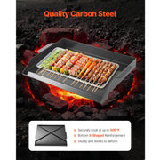 Load image into Gallery viewer, SucceBuy Carbon Steel Griddle Universal Flat Top Rectangular Plate Gas Grill Griddle for BBQ Grill Portable Family Cookware
