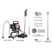Load image into Gallery viewer, SucceBuy 750W 950W Airless Paint Sprayer 3000PSI High Efficiency Electric Airless Sprayer Handheld Paint Sprayers Home Interior
