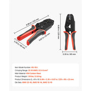 Load image into Gallery viewer, SucceBuy Crimping Tool Solar Connector Crimper Tool Kit Clear Metric &amp; AWG Markings with Solar Connectors Wrenches Storage Case - AMOCART
