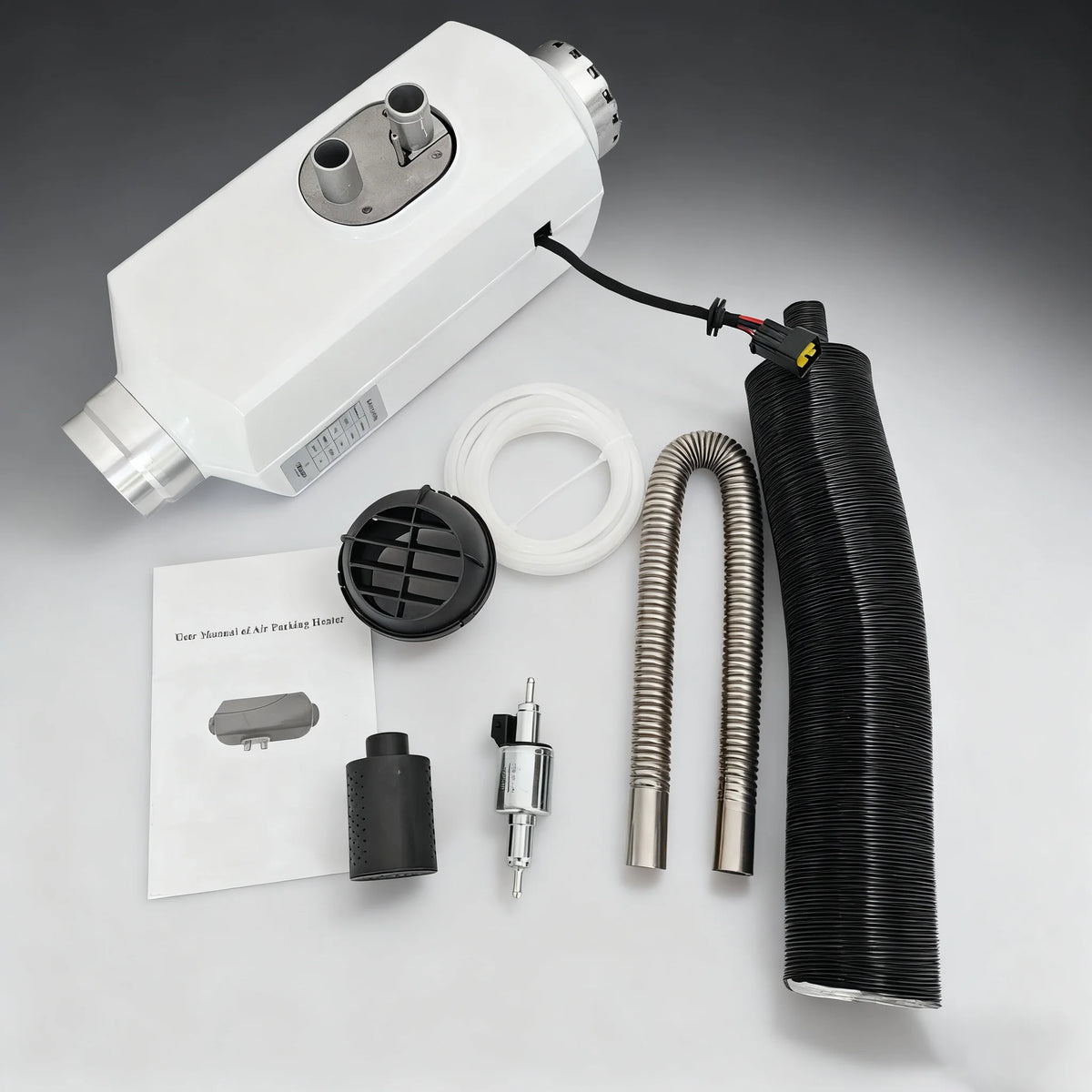 Wholesale 2KW 12V/24VSplit Heater Aluminum Body Diesel Parking Air Heater For Car/RV/Truck With LCD Switch Amocart