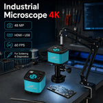 1080P 4K Digital Microscope Full HD Industrial Microscope C-Mount DigitalCamera PCB Welding Mobile Phone Repair Stand Microscope
