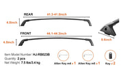 Load image into Gallery viewer, SucceBuy Roof Rack Cross Bars Compatible with Toyota RAV4 2019-2023 160lbs Load Capacity Aluminum Anti-Rust Crossbars with Locks
