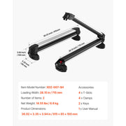 Load image into Gallery viewer, SucceBuy Ski &amp; Snowboard Roof Rack Carry up to 6 Pairs of Skis or 4 Snowboards 2 PCS Aluminum Universal Car Roof Rack Top Holder - AMOCART
