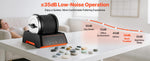 Amocart Rock Tumbler Kit Rock Polishing Kit 4 Speed Settings 9-Day Polishing Timer Stone Polishing Kit Rock Polisher