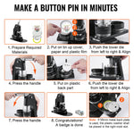 Amocart 25+58MM/32+58MM Badge Maker Machine DIY Button Pin with 500Pcs Free Parts Press Kit Circle Manufacture Button Tool