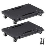 Amocart 2 Pack Furniture Mover Pallet Trolley 500 lbs Each Count with 4 Wheels Small Flat Dolly Cart for Industrial Machinery