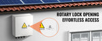 Amocart PV Combiner Box 4 String / 6 String Solar Combiner Box 10A / 15A Rated Current Fuse for On/Off Grid Solar Panel System