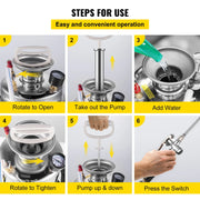 Load image into Gallery viewer, SucceBuy 4-12L Hand Powered Sprayer Stainless Steel Watering Spraying Sprinkling Atomizer Pump Home Ground Garden Cleaning Sprayer
