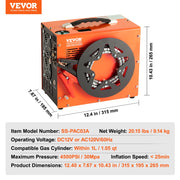 Charger l'image dans la visionneuse de galerie, SucceBuy Compresseur d'air PCP 4500 PSI/30 MPa Compresseur PCP portable sans eau pour carabine à air comprimé Paintball et réservoir de plongée
