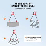 Load image into Gallery viewer, Amocart 3T Chain Sling 6ft 8mm/10mm Heavy Duty Lifting Chains with 2 Leg Grab Hooks G80 for Engine Manual Hoist Lifting Tool
