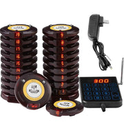 Load image into Gallery viewer, Amocart Restaurant Pager System Wireless Long Range Lineup Waiting Queue Signal Guest Customer Calling Beepers for Food Truck
