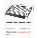 Amocart Roof Rack Basket 64x39x4.1" Universal Rooftop Cargo Carrier Anti-Rust Alloy Steel Car Top Luggage Holder for SUV Truck
