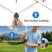 Load image into Gallery viewer, Pop Up Canopy Tent 13x13 FT, Outdoor Easy Setup Gazebo with Wheeled Carry Bag, Heavy Duty Outside Shelter with UV-Resistant
