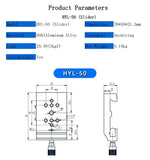 X-Axis Dovetail Platform Precision Translation Stage Optical Experiment Slide Linear Guide for Optical Bench