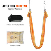 Bild in Galerie-Viewer laden, Amocart 5.5 Yards Aerial Yoga Hammock &amp; Swing Nylon Fabric Full Rigging Hardware for Antigravity Yoga Fitness Bodybuilding
