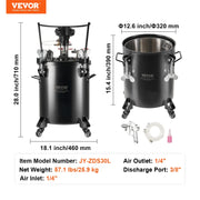 Load image into Gallery viewer, Amocart 10L/15L/20L/30L Spray Paint Pressure Pot Stirring Pot Tank Adjustale Pressure Pressure Pot Paint Tank Spray Gun
