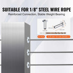 Amocart 121/81/101 Pack T316 Stainless Steel Protector Sleeves for 1/8" or 3/16" Wire Rope Cable Railing