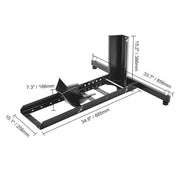 Load image into Gallery viewer, SucceBuy Motorcycle Wheel Chock Upright 1800lbs Heavy-duty Steel Motorcycle Front Wheel Stand with Adjustable Hole For Motorbike
