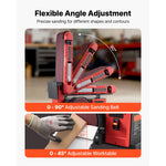 Amocart 6" Disc Sander & 4"x36" Belt Sander 400W Combo with 0 - 45° Adjustable Worktable & Dust Collection Port for Woodworking