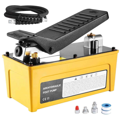 Amocart 10,000PSI Air Hydraulic Pump 0.42 Gal Reservoir Treadle Foot Pump for Automobile Repair Frame Machine & Hydraulic Press