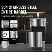 Load image into Gallery viewer, SucceBuy 8 16 GALLON Beer Brew Fermentor Brew Bucket Fermentor for Brewing Home Brewing Supplies with Base Kettle Stock Pot - AMOCART
