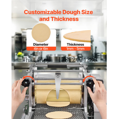 SucceBuy Electric Tortilla Maker Automatic Corn Tortilla Making Machine with Non-Stick Coating Electric Chapatti Machine