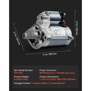 Load image into Gallery viewer, SucceBuy Starter 17841 Motor Replacement Compatible with Pontiac Vibe L4 1.8L 2003-2008 Toyota Corolla/Matrix L4 1.8L 2003-2008
