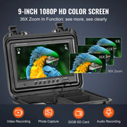 Charger l'image dans la visionneuse de galerie, Amocart Sewer Camera 165ft/50m Self-Leveling Pipeline Inspection Camera with 9"1080P HD Screen  with Lights-12LED for Duct Pipe
