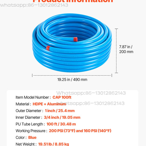 Amocart Air Compressor Line Kit 3/4