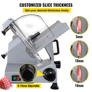 Load image into Gallery viewer, SucceBuy Commercial Meat Slicer 320W Electric Deli Food Slicer 12 inch Carbon Steel Blade Electric Food Slicer for Meat, Cheese

